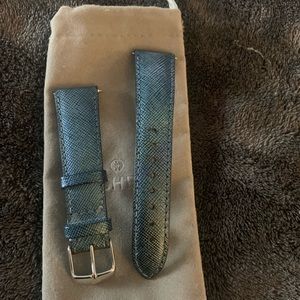 Michele 20mm Blue  Watch
Strap Band